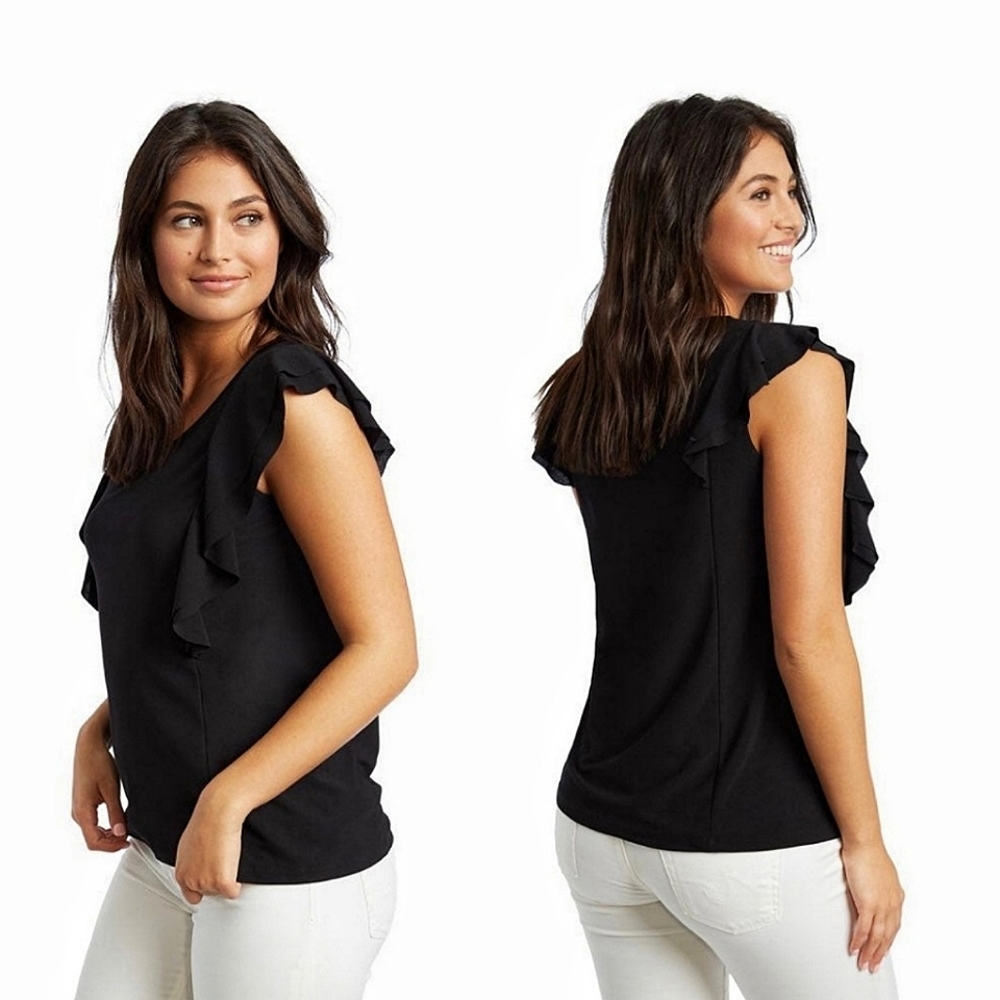 89th & Madison Ruffled Sleeveless Top
